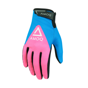 AMOQ Ascent V2 Sky Blue-Pink motoros kesztyű