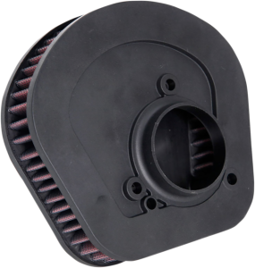 High Flow Replacement Air Filter Black, Red