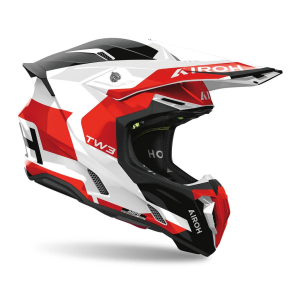 Airoh Twist 3 Fancy motokrossz sisak, fényes piros színben