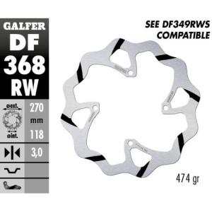 Suzuki RMX 450 Z első féklemez, Galfer barázdált, nordicamoto.ro