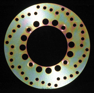 Round Hpsr Solid Brake Rotor Gold, Stainless Steel, Zinc, 1, nordicamoto.ro
