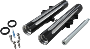 Dual-disc Hot Legs Fork Legs Black, Silver