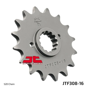 JT SPROCKETS Első lánckerék, természetes színű 