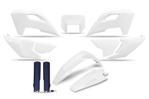 Karosszériakészlet Husqvarna-hoz – fehér, fekete 