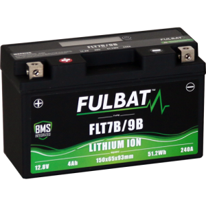 Fulbat FLT7B/9B 12,8 V-os, 51,2 Wh-s lítium-akkumulátor, 1, nordicamoto.ro