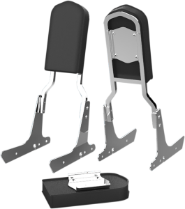 Pad Sissybar Plain Mini Black, 3, nordicamoto.ro