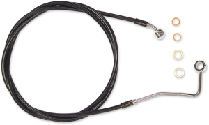 Xr Stainless Upper Brake Line Black, Chrome
