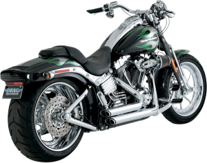Shortshots Staggered Exhaust System Black, 1, nordicamoto.ro