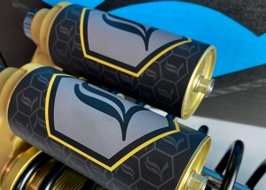 Revo Arc Reservoir Decal Black, Gold, 2, nordicamoto.ro