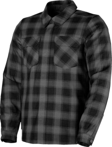 Fallblock flanel kabát – fekete, szürke 