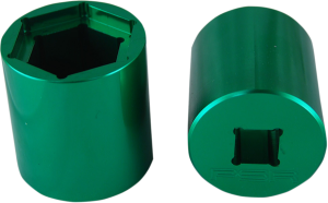 Sprocket Socket Green, Anodized