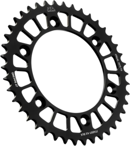 JT SPROCKETS Racelite alumínium hátsó lánckerék, fekete , nordicamoto.ro