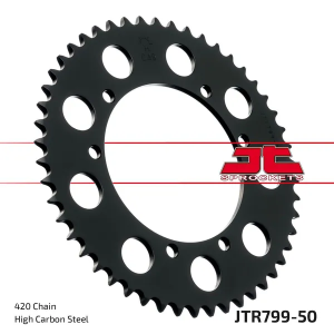 JT SPROCKETS hátsó lánckerék, természetes színű 