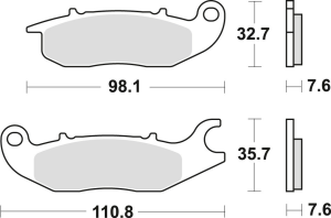 TRW Organic első fékbetétek a HONDA CBF 125 (2009–2016) és a CBR 125 (2004–2017) modellekhez, nordicamoto.ro