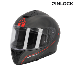 Acerbis Tarmak 22-06 teljes arcú sisak, fekete/piros