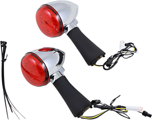Probeam® Red Ring Turn Signal Leds Chrome