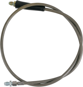Stainless Steel Braided Clutch Line Chrome, 1, nordicamoto.ro