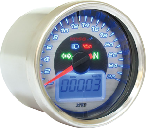 D64 Speedometer Black, Blue, Red, White, 1, nordicamoto.ro