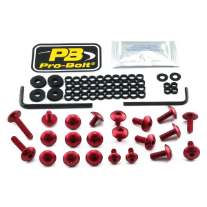 Fairing Bolt Kit For Kawasaki Red
