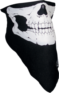 Stretch Skull Half-face Mask Black