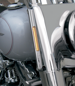 Led Front Signal Lights Chrome, 2, nordicamoto.ro
