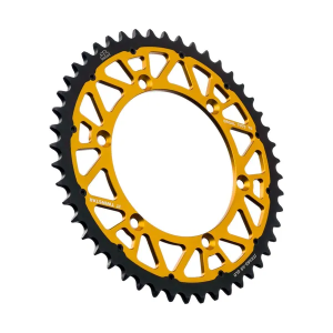 JT SPROCKETS Twinstar acél-alumínium hibrid lánckerék, fekete, arany , nordicamoto.ro