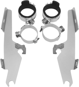 Fats/slim Windshield Trigger-lock Complete Mount Kit Polished, 1, nordicamoto.ro