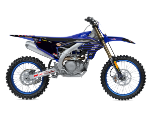Graphics Kit With Seat Cover Black, Blue, Gray, 3, nordicamoto.ro