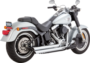 Big Shots Staggered 2-into-2 Exhaust System Chrome, 2, nordicamoto.ro