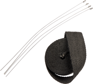 Exhaust Heat Wrap Kit Black, 2, nordicamoto.ro
