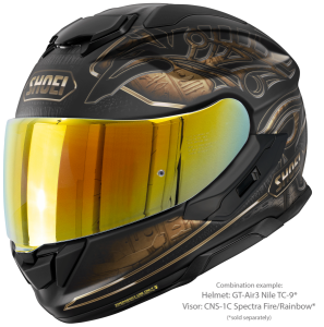 SHOEI GT-AIR3 NILE TC-9 teljes arcú sisak, fekete/matt barna, M-es méret, 4, nordicamoto.ro