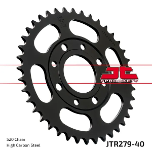 JT SPROCKETS hátsó lánckerék, fekete 