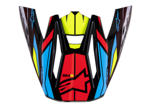Cozoroc Alpinestars SM5 Act 2 sisak, fekete/sárga/piros, EGY MÉRET, 2, nordicamoto.ro