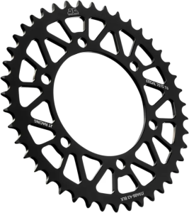JT SPROCKETS Racelite alumínium hátsó lánckerék, fekete , nordicamoto.ro