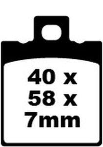 Sfa Series Organic Scooter Brake Pads, 1, nordicamoto.ro