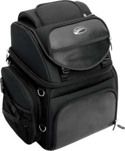 Br3400 Backseat Or Sissy Bar Bag Gray, Black
