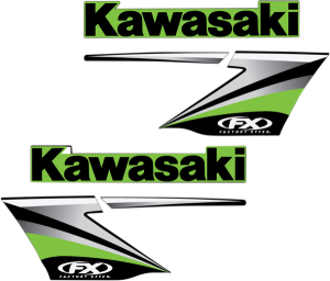 Replacement Oem Tank/shroud Graphics Black, Green