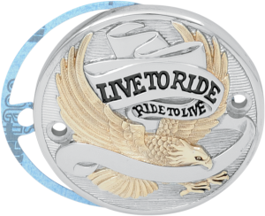 Live To Ride Points Cover Gold