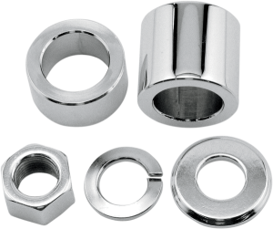 Axle Spacer/nut Kit Silver