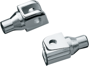 Tapered Foot Peg Adapters Chrome, 1, nordicamoto.ro