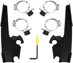 Batwing Fairing Trigger-lock Mounting Kit Black