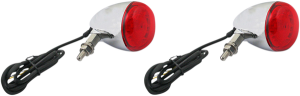 Probeam® Universal Led Bullet Bezel Turn Signals Chrome, 3, nordicamoto.ro