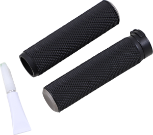 Fusion Knurled Grips Silver, 1, nordicamoto.ro