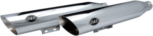 Slash Cut Race Slip-on Mufflers Chrome, 2, nordicamoto.ro