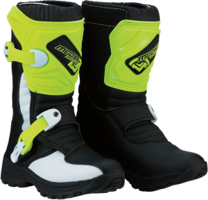 Moose Racing M1.3 MX fekete/fluoreszkáló sárga tinédzser csizma, nordicamoto.ro