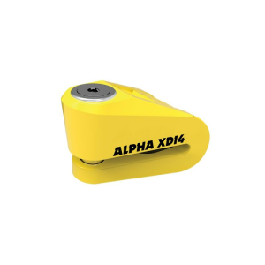 Oxford Alpha XD14 rozsdamentes acél 14 mm-es sárga lopásgátló tárcsa, 1, nordicamoto.ro