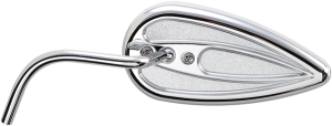 Teardrop Mirror With Steel Stem Chrome, 1, nordicamoto.ro