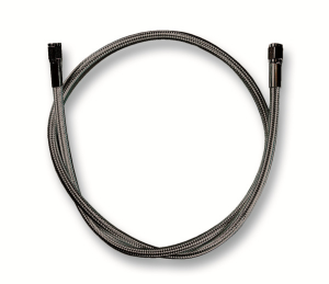 Braided Dot Universal Abs Brake Line Black, Black Pearl