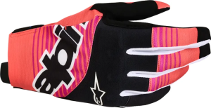 Alpinestars Techstar kesztyű, fekete/korall, L-es méret, 1, nordicamoto.ro