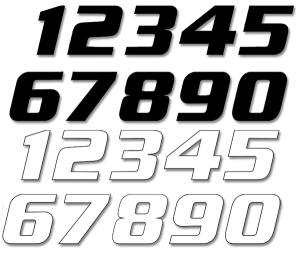 One Series Numbers White, 2, nordicamoto.ro